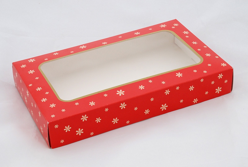 Krabice vánoční 251504 červená 1/2kg - DOPRODEJ MOTIVU