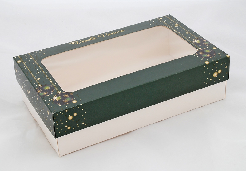 Krabice vánoční 251507 Tmavě zelená