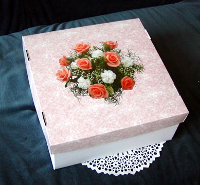 Krabice svatební 2626 motiv Růže POSLEDNÍCH 6 KUSŮ