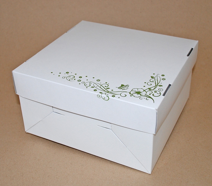 Krabice svatební 2020 motiv JARNÍ LOUKA , světle zelená ražba