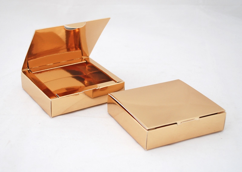 Bonboniérová krabice čtyřpralinková - zlatá
