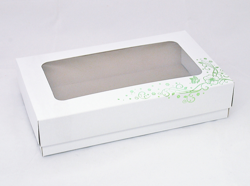 Krabice svatební a dárková 2515055 JARNÍ LOUKA, světle zelená ražba 3/4 kg