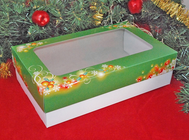 Krabice vánoční 2515055 zelená 3/4 kg 