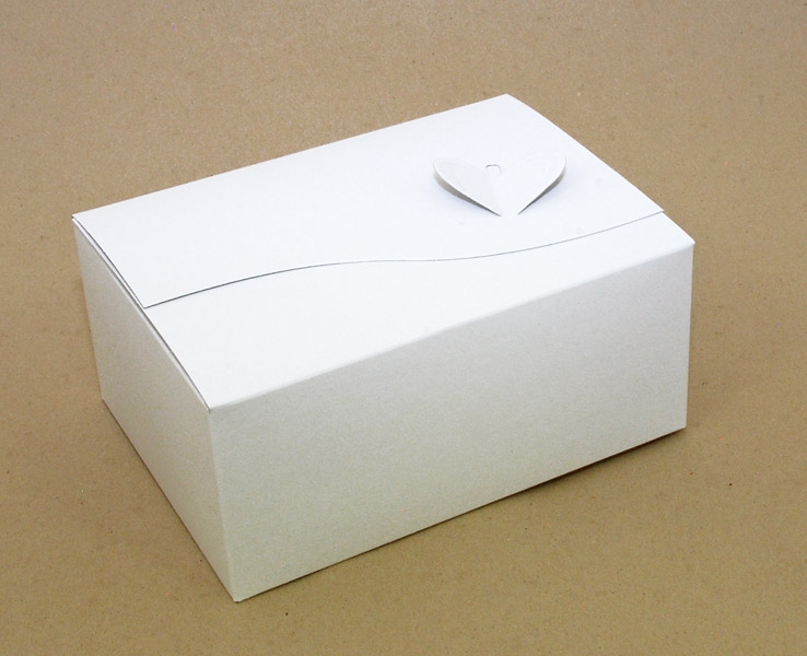 Krabička 181308 bílá - Srdce