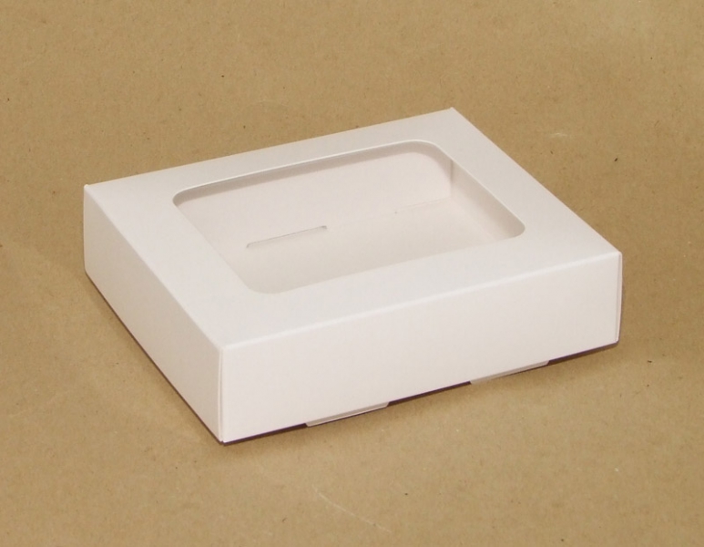 Krabička na pralinky s okénkem 121003 bílá lesklá - LIMITOVANÁ EDICE