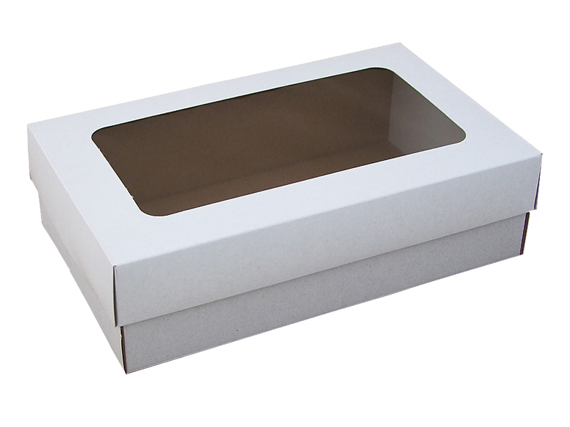 Krabice 251507 bílobílá s pevným dnem